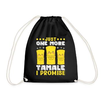 Tamale Mexikanisches Essen Tamale Liebhaber - Turnbeutel - Schwarz - Vorne