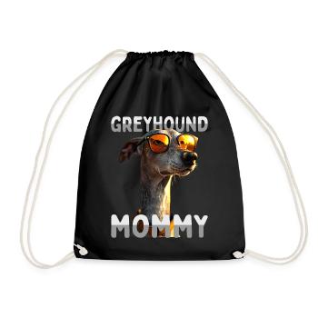 Lévrier Maman Chiens Maman Maman Fête des Mères Maman Lévrier - Sac de sport léger - noir - Devant