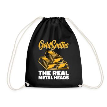 Goldsmith Gold Jewelry Manufacturer Gold Jewelry - Drawstring Bag - black - Front