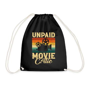 Unpaid Movie Critic, Filmmaker - Turnbeutel - Schwarz - Vorne