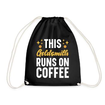 Goldsmith Gold Jewelry Manufacturer Gold Jewelry - Drawstring Bag - black - Front