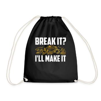 Goldsmith Gold Jewelry Manufacturer Gold Jewelry - Drawstring Bag - black - Front