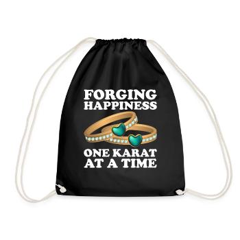 Goldsmith Gold Jewelry Manufacturer Gold Jewelry - Drawstring Bag - black - Front