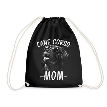 Cane Corso Italiano Mom Mom Cane Corso Gift - Drawstring Bag - black - Front