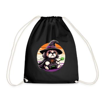 De jolies chemises d’Halloween Shih Tzu pour les amoureux des chiens - Sac de sport léger - noir - Devant