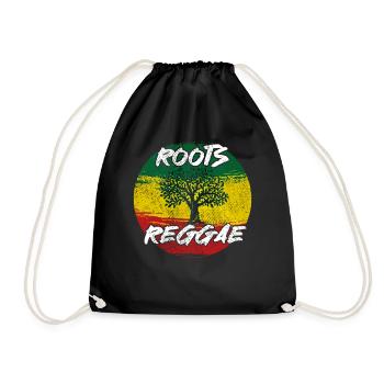Rastafari Music Vibes Only Rasta Jamaica Reggae - Drawstring Bag - black - Front