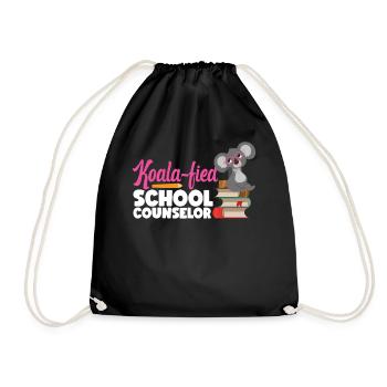 School Counselor Koala Koala-Fied - Turnbeutel - Schwarz - Vorne