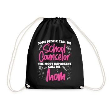 Conseillère scolaire Maman Certaines personnes - Sac de sport léger - noir - Devant