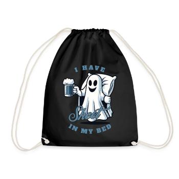 Funny Ghost Saying Halloween Costume - Drawstring Bag - black - Front