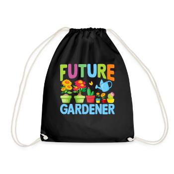 Jardinage Bébé Futur jardinier Bébé jardinier - Sac de sport léger - noir - Devant