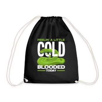 Snake Cold Blood - Drawstring Bag - black - Front
