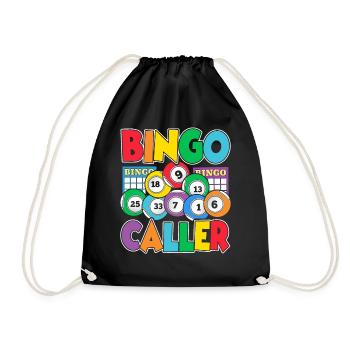 Bingo Caller Drôle Joueur Casino Holler Bingo - Sac de sport léger - noir - Devant