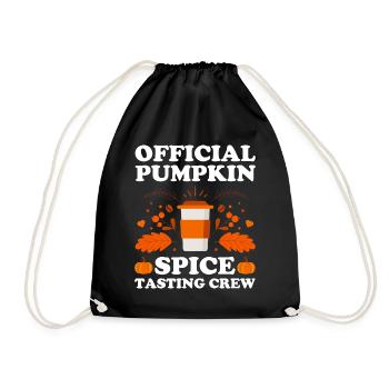 Pumpkin Spice Latte Fall Halloween Pumpkin Spice Spice - Drawstring Bag - black - Front