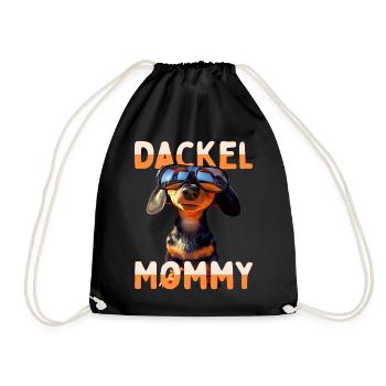 Teckel Maman Teckel Maman Viennoise Maman Fête des Mères - Sac de sport léger - noir - Devant