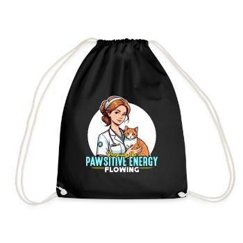 Veterinary Nurse Keeping The Pawsitive Vet Nursing - Turnbeutel - Schwarz - Vorne