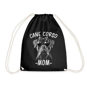 Cane Corso Italiano Mom Mom Cane Corso Gift - Drawstring Bag - black - Front