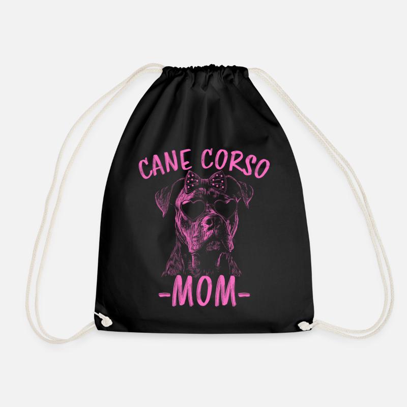 Cane Corso Italiano Mama Mom Cane Corso Geschenk - Turnbeutel - Schwarz