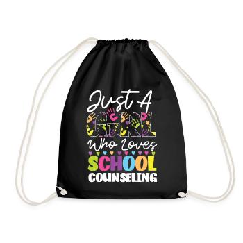 Conseillère scolaire Juste une fille qui - Sac de sport léger - noir - Devant