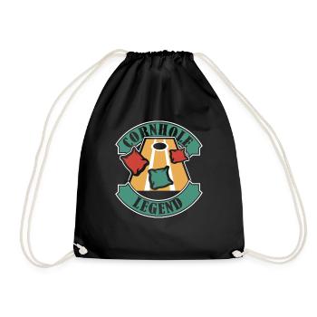 Cornhole Legend Spielbretter Sitzsack Professional - Turnbeutel - Schwarz - Vorne