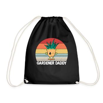 Gardening Daddy Hobby Gardener Daddy - Turnbeutel - Schwarz - Vorne