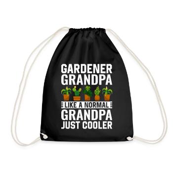 Jardinier Papi comme un Papi normal juste plus frais - Sac de sport léger - noir - Devant