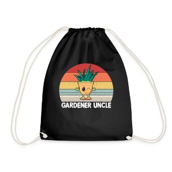 Gardening Uncle Hobby Gardener Uncle - Turnbeutel - Schwarz - Vorne
