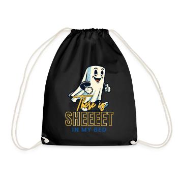 Funny Ghost Saying Occult Halloween Ghost - Drawstring Bag - black - Front
