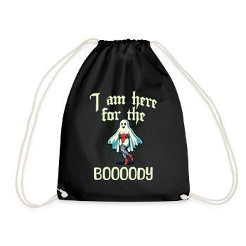 Drôle de fantôme disant costume d’Halloween - Sac de sport léger - noir - Devant