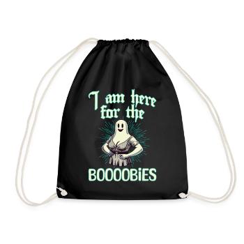 Drôle de fantôme disant costume d’Halloween - Sac de sport léger - noir - Devant