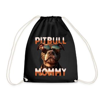 Maman Pitbull Maman Fête des Mères Pitbull Terrier Maman - Sac de sport léger - noir - Devant