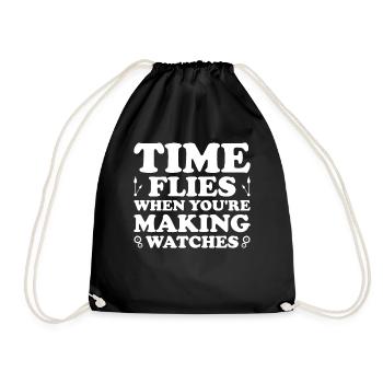 Watchmaker Watchmaking Horologist Horologies - Drawstring Bag - black - Front