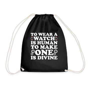 Watchmaker Watchmaking Horologist Horologies - Drawstring Bag - black - Front