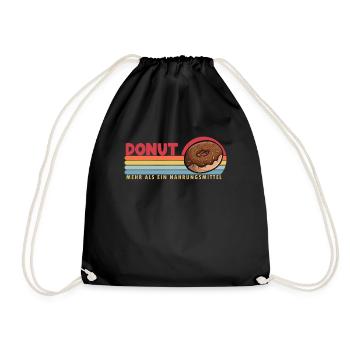 Donut mehr als ein Nahrungsmittel Doughnut Maker - Turnbeutel - Schwarz - Vorne