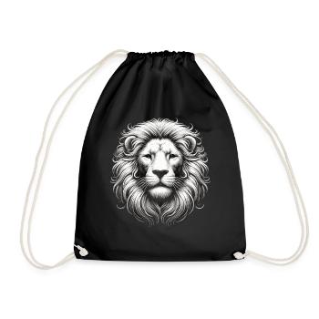 Le Lion Blanc – Présence Royale - Sac de sport léger - noir - Devant