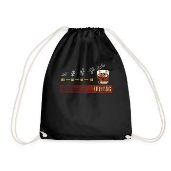 Fête du vendredi ! Le whisky, idée cadeau, pour les connaisseurs - Sac de sport léger - noir - Devant