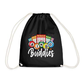 Bingo Buddies Drôle Jeu de loterie Bingo - Sac de sport léger - noir - Devant