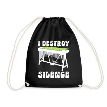 Vibraphon, vibraphoniste - Sac de sport léger - noir - Devant