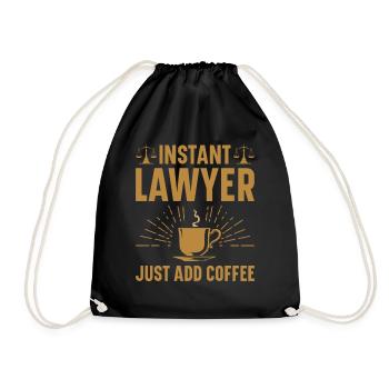 Lawyer Lawyer Court Public Prosecutor - Drawstring Bag - black - Front