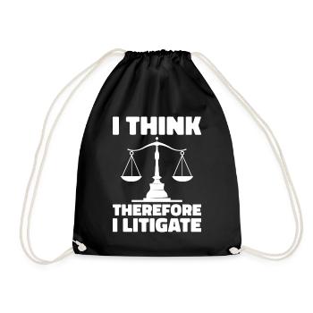 Lawyer Lawyer Court Public Prosecutor - Drawstring Bag - black - Front