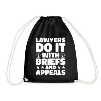 Lawyer Lawyer Court Public Prosecutor - Drawstring Bag - black - Front