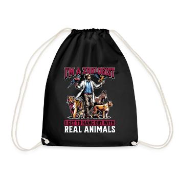 Je suis zoologiste J’ai l’occasion de passer du temps avec un scientifique animalier - Sac de sport léger - noir - Devant