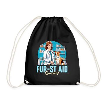 Médecine vétérinaire Fur-st Aid Specialist Vet Tech - Sac de sport léger - noir - Devant