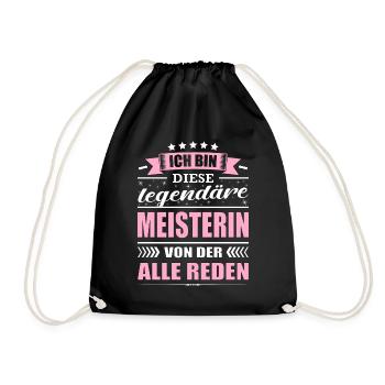 Ich Bin Diese Legendäre Meisterin - Turnbeutel - Schwarz - Vorne