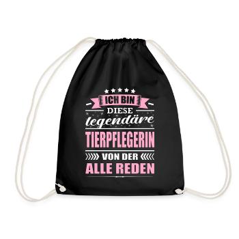 Ich Bin Diese Legendäre Tierpflegerin - Turnbeutel - Schwarz - Vorne
