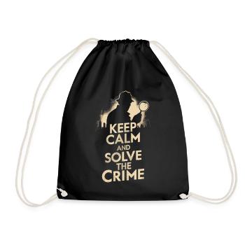 Gardez votre calme et résolvez le crime - Murder Mystery - Sac de sport léger - noir - Devant