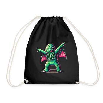 Drôle Dansant Cthulhu Tentacule Créature - Sac de sport léger - noir - Devant