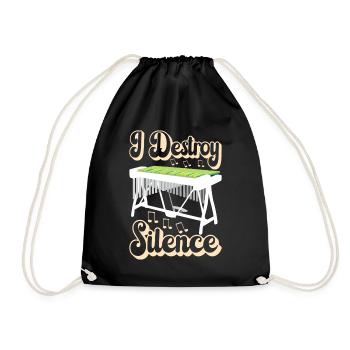 Vibraphon, vibraphoniste - Sac de sport léger - noir - Devant