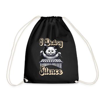 Vibraphon, vibraphoniste - Sac de sport léger - noir - Devant