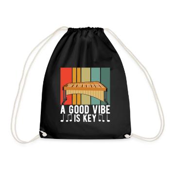 Vibraphon, vibraphoniste - Sac de sport léger - noir - Devant