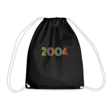 2004 Anniversaire Funky Année - Sac de sport léger - noir - Devant